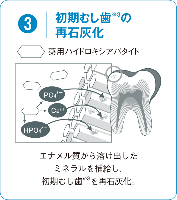 初期虫歯の再石灰化