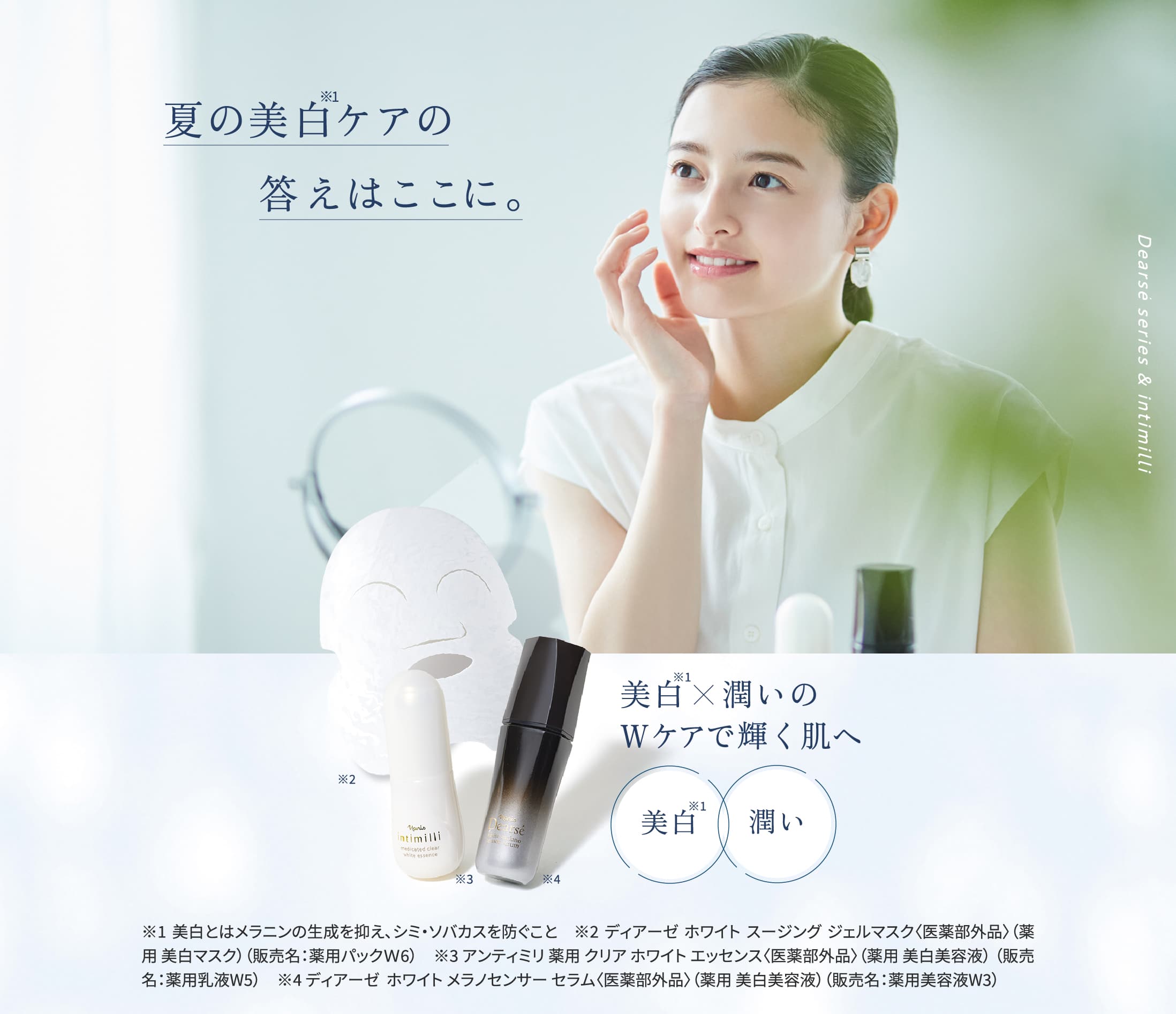 夏の美白ケアの答えはここに 美白 潤いのwケアで Naris Online Store