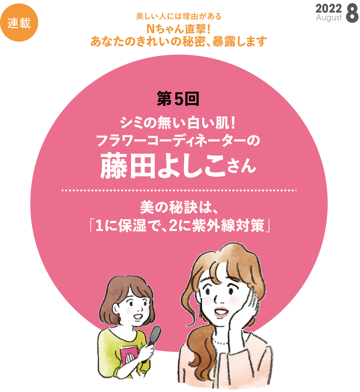 Nちゃん直撃！あなたのきれいの秘密、暴露します  第5回 フラワーデザイナーの藤田欣子さん