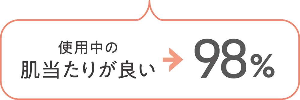 使用中の肌当たりが良い