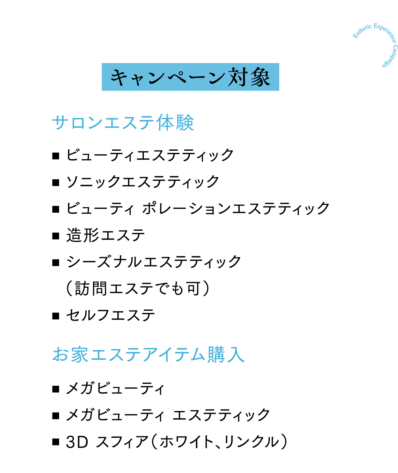 キャンペーン対象
