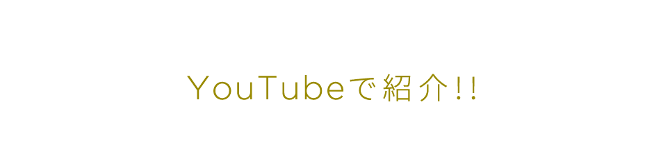 YouTubeで紹介!!