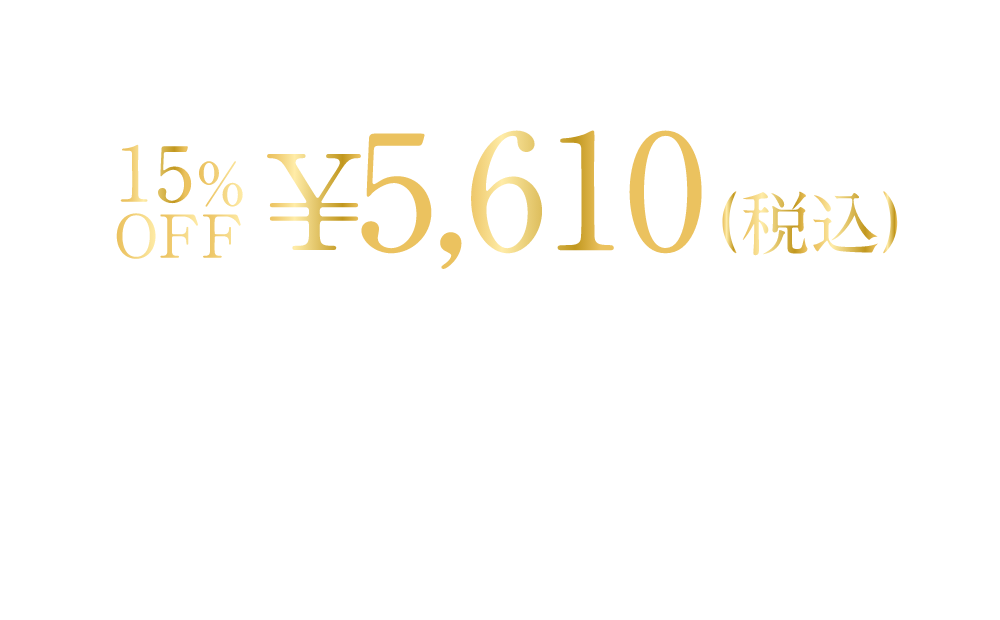 ￥6,600（税込）→ 20%OFF 5,280（税込）