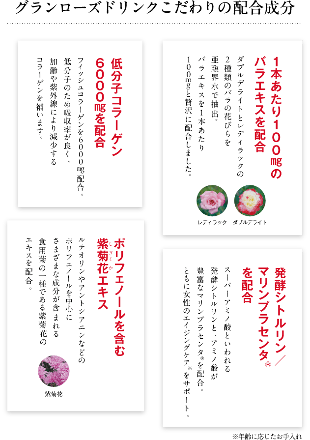 グランローズ　ドリンク