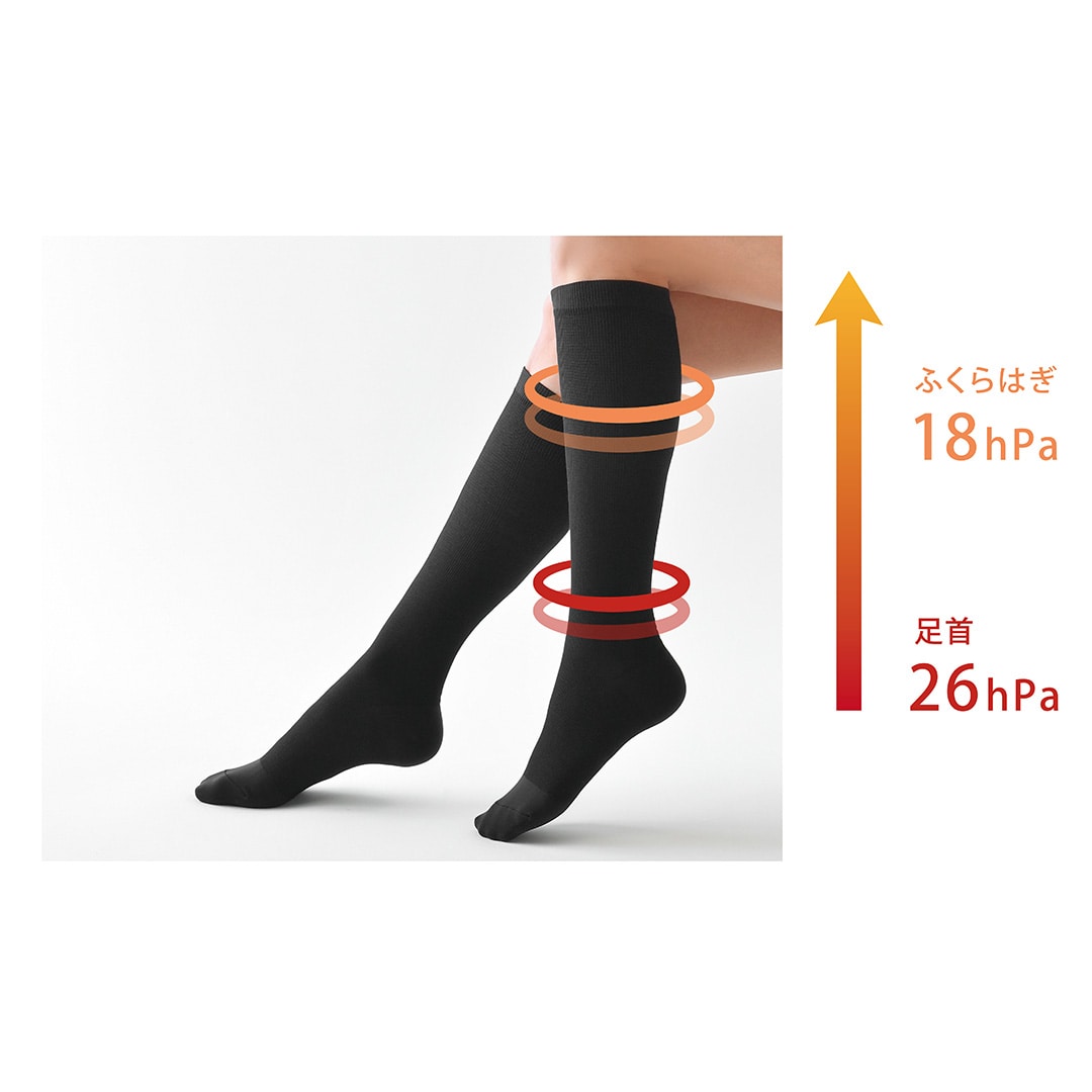 燃活サポート 美脚ソックス（2足組） MＬ(足：23ｰ25㎝)