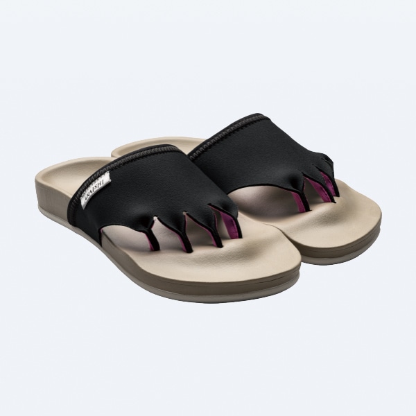 ５本指エクサルームサンダル６１０ ブラック Ｍ(23.0～23.5㎝)