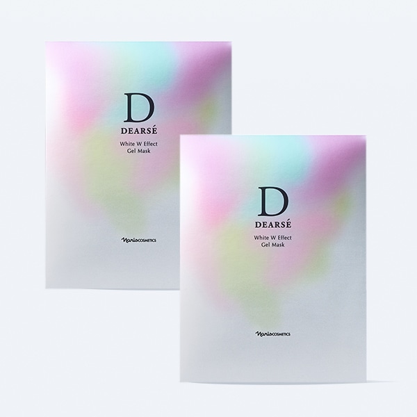 ホワイト Ｗエフェクト ジェルマスク2個セット